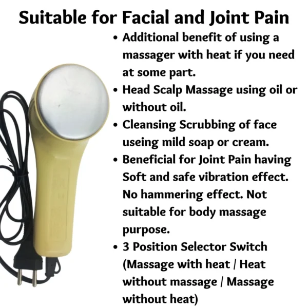 Vibratory Facial Massager with Heat