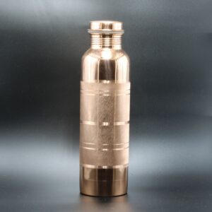 copper water bottle 1 liter cap closed