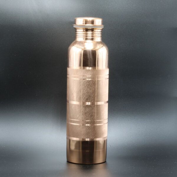 copper water bottle 1 liter cap closed