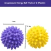 2 Acupressure energy ball with big spike (Plastic) sizes