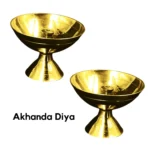 Brass akhand diya pack of 2