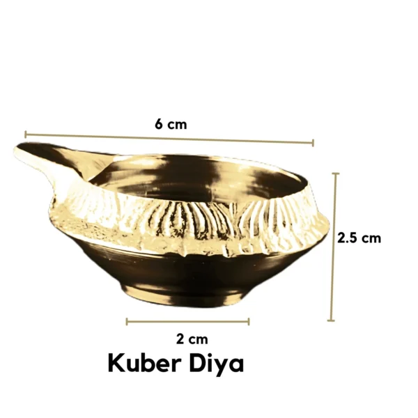 Brass Kuber diya size