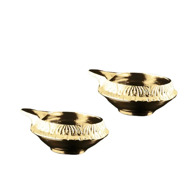 Brass Kuber diya pack of 2