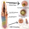 Eyebrow and Lips Hair Trimmer 2-in-1 USB charging various parts