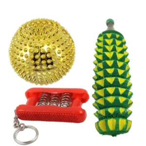 Acupressure Magnetic Ball Pocket Exerciser and Hand Roller Stick (Karela)
