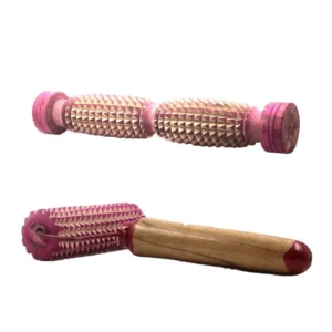 Acupressure Foot Roller and Hand Roller with handle (Wooden)