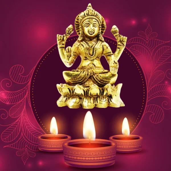 Luxmi Mata pure brass idol puja