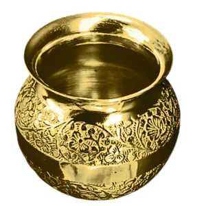 Antique Lota Kalash with gold finish