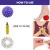 Acupressure Ball with spike Hand Roller Stick (Karela) and Sujok Rings sizes