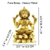 Luxmi Mata pure brass idol size