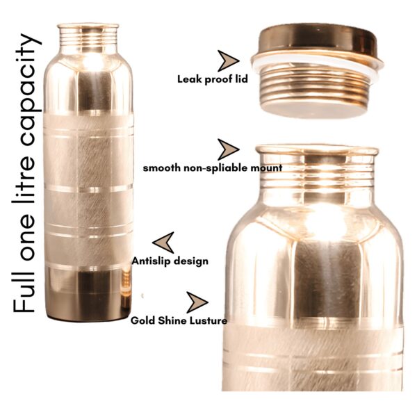 copper water bottle 1 litre - parts