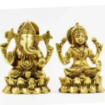 Laxmi Ganesh Brass Idol