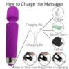 Charging of magic wand massager