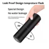 LED indicator Temperature bottle flask spill proof design