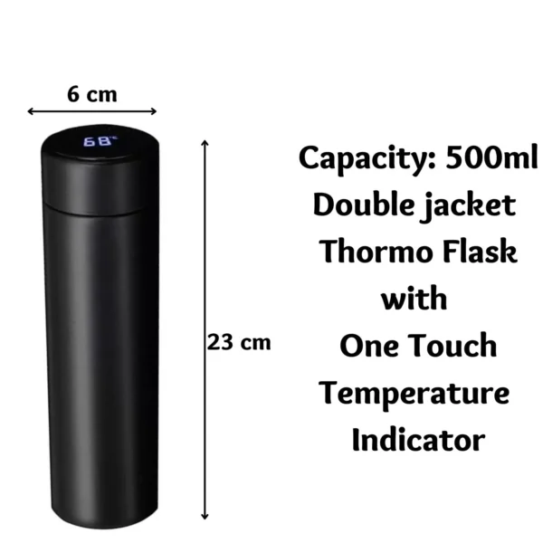 LED indicator Temperature bottle flask size