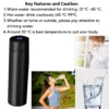 LED indicator Temperature bottle flask