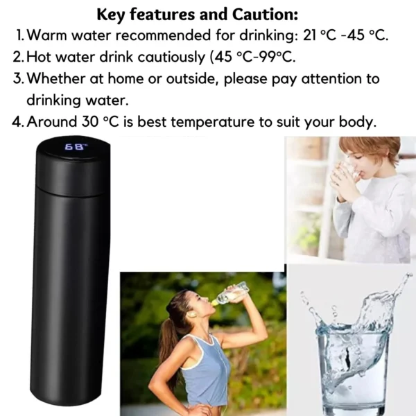 LED indicator Temperature bottle flask