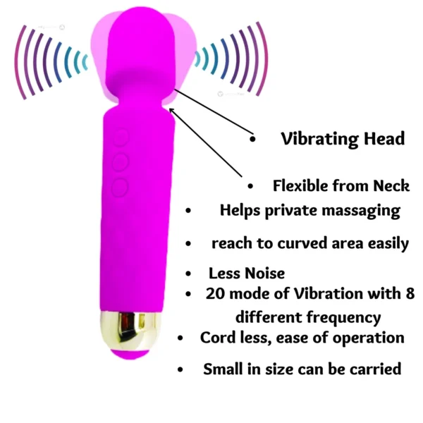 Magic wand massager operating features