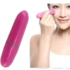 A girl using Eye massager vibrator