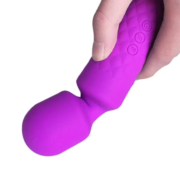 flexible Magic wand massager held in hand