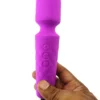 Magic wand massager held by hand
