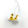 hands free ear phone white pin