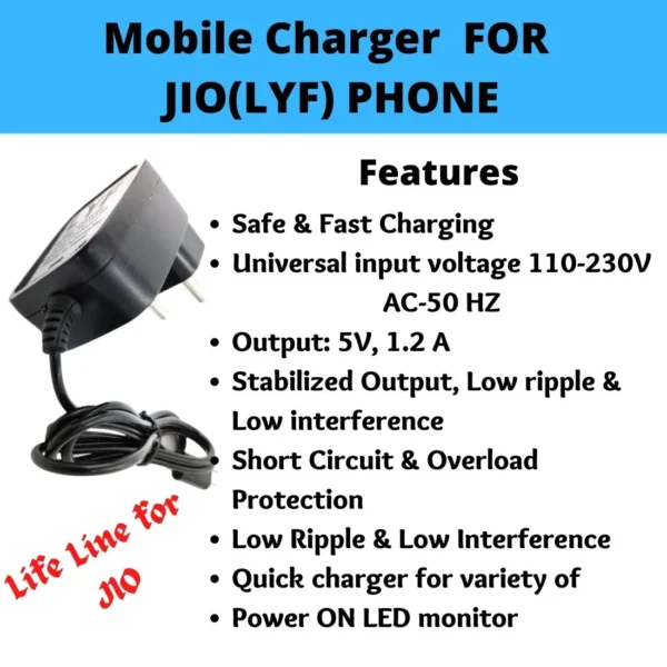 Jio Charger and accessories