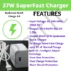 qualcomm charger 27 watt description