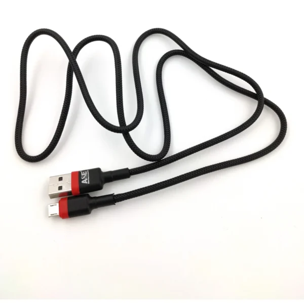 mobile charging cable micro USB pin black